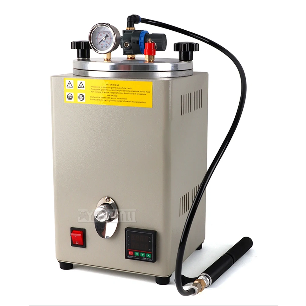 2026 Pump Wax Injection Machine Wax Melting Vacuum Mold Machine with Pressure Gauge and Handle for Beading Jewellery Making Kit