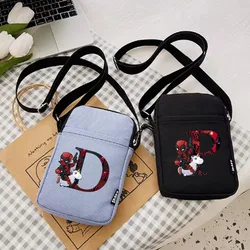 2024 New dead-pool superhero Women's Messenger Bag New Fashion Mobile Phone Bag Mini Small Crossbody Bag Cloth Portable Bags