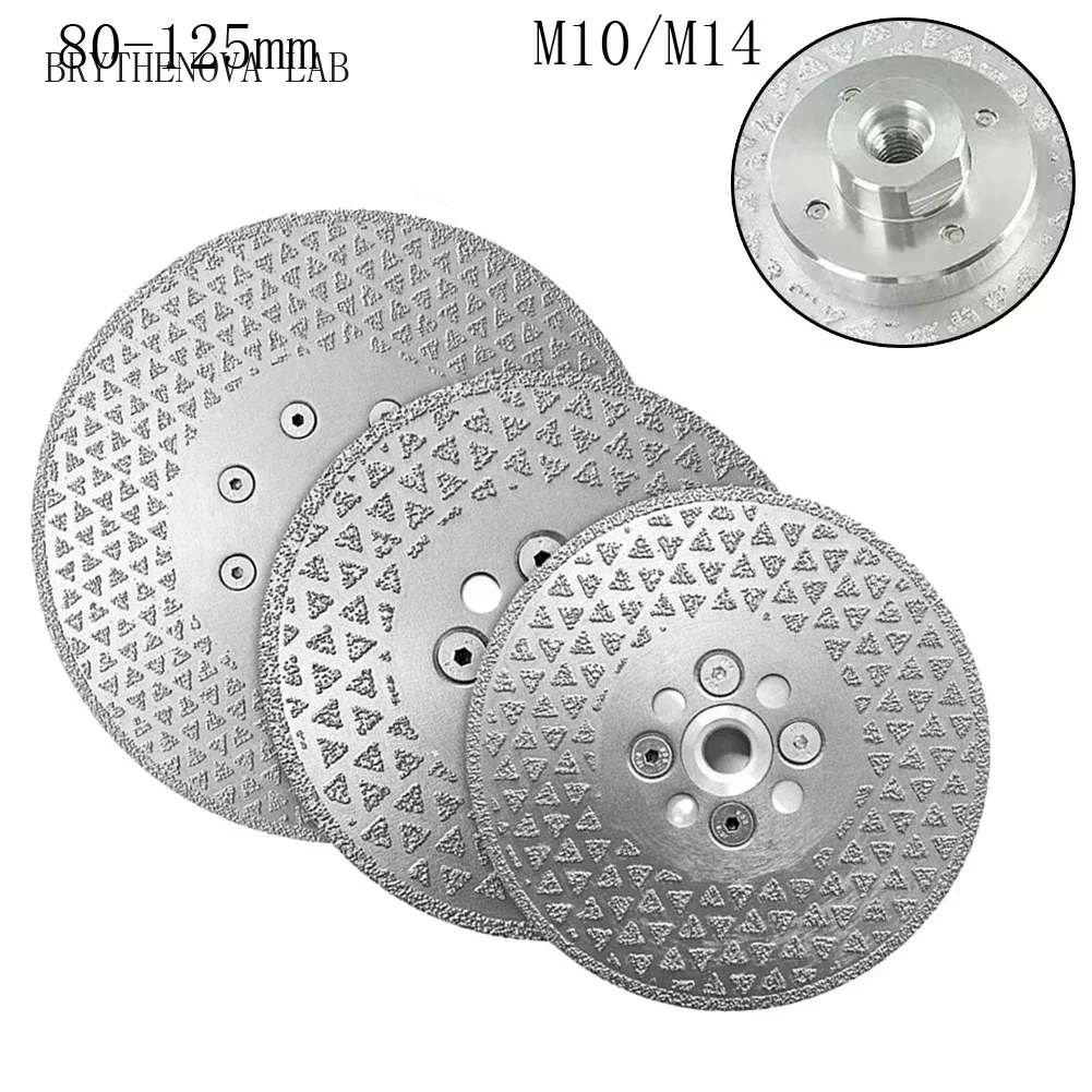 1PC 80-125mm M10 Diamond Grinding Disc Electroplated Grinding Wheel for Granite Tile Cutting Metal Polishing Tool Accessory