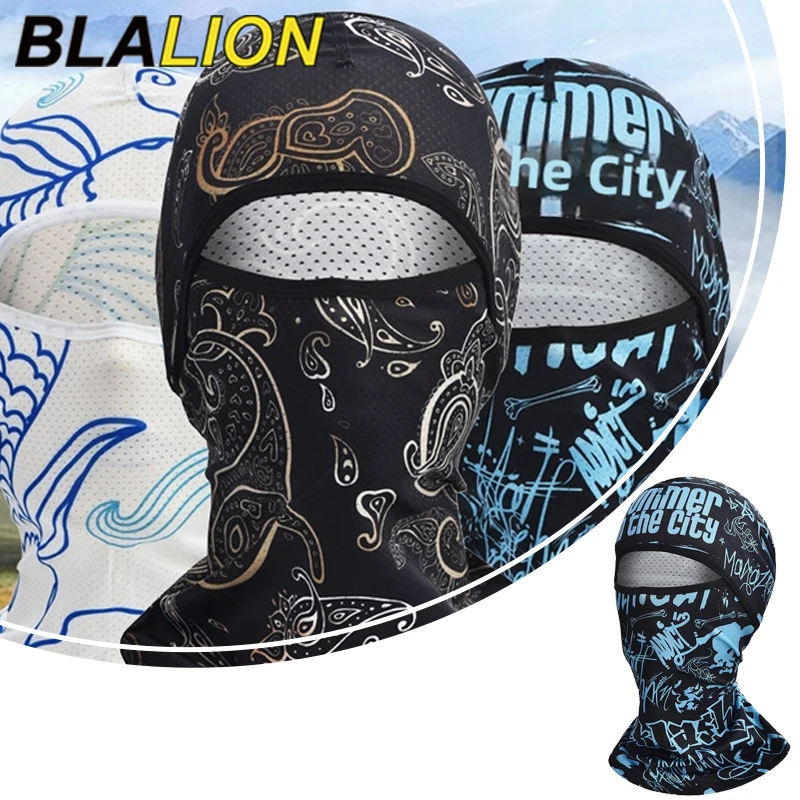 BLALION Ice Silk Cycling Full Face Cap Headwear Sports Face 