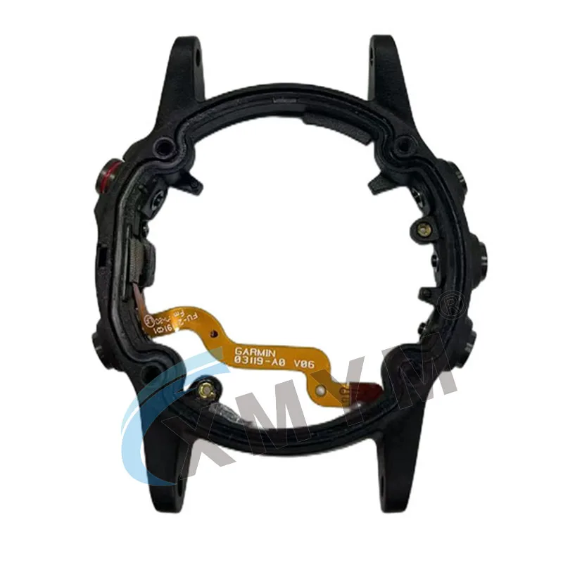 For Garmin Fenix 5 /5Plus Watch Case Middle Frame, Plastic Frame with Buttons, Button Maintenance Replacement Accessories