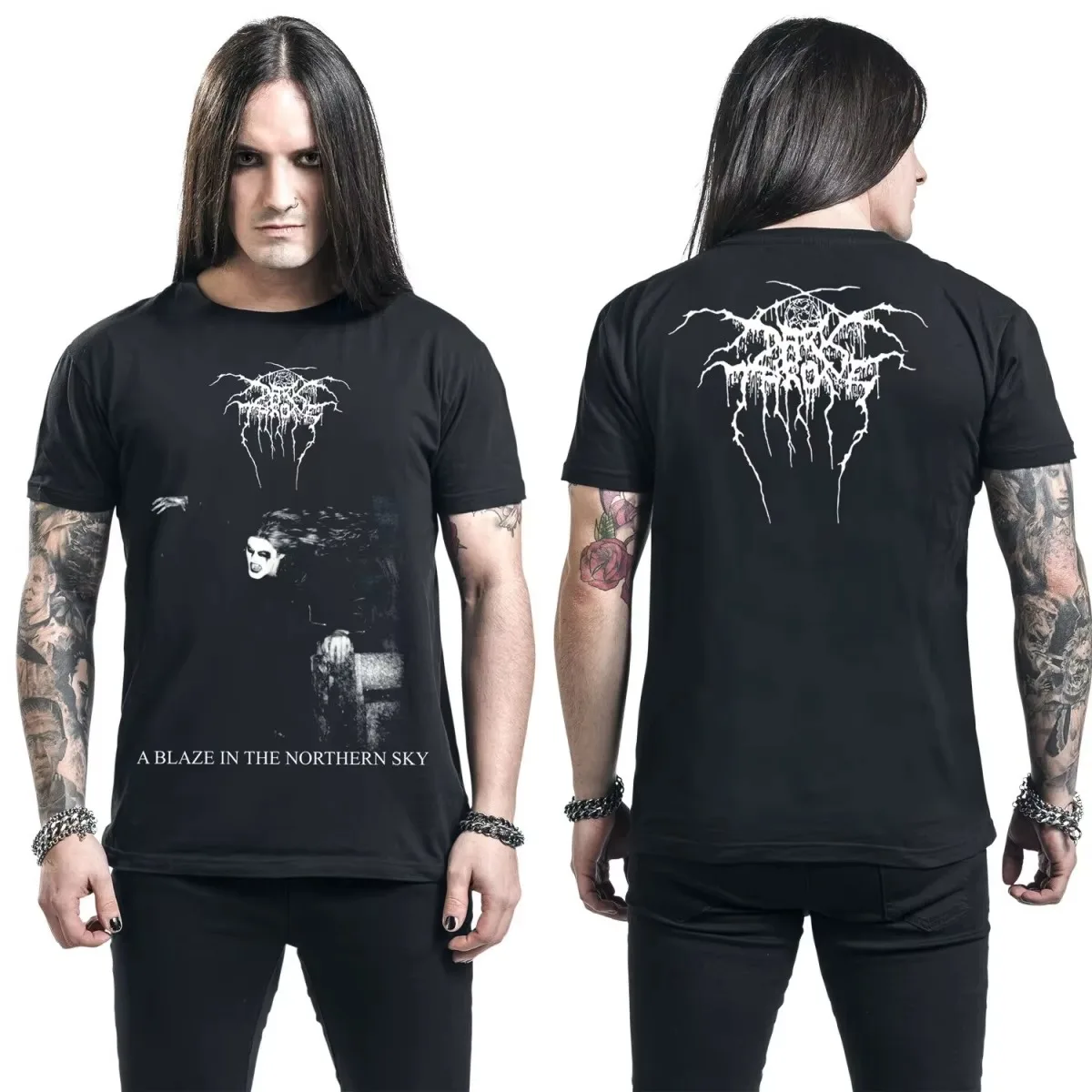 Darkthrone - A Blaze in The Northern Sky Band Graphic T-Shirt Cotton Men Women Streetwear Tee