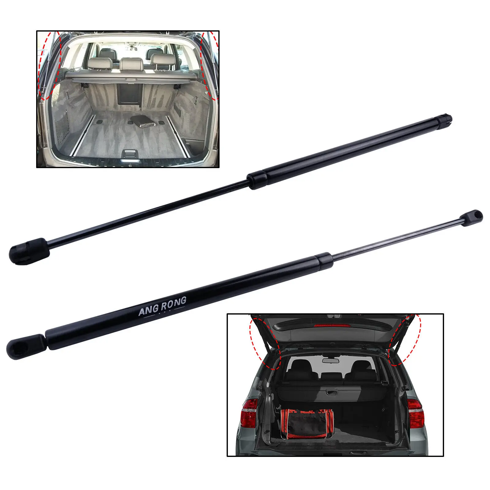 2 For BMW X5 E70 Rear Tailgate Boot Trunk Gas Support Spring Struts 710N 2006-13