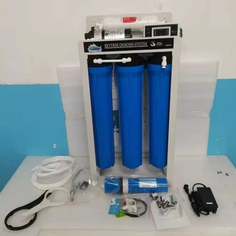 5 Stage 400GPD RO Water Filter System With 220V Booster Pump For Household Commercial Water Purification 1 Year Warranty