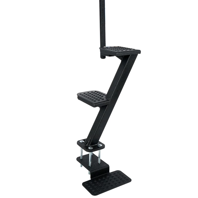 

Heavy-Duty Boat Trailer Tongue Steps 3-Steps Universal Design with Non-Slip Surface & Handle Patent Pending