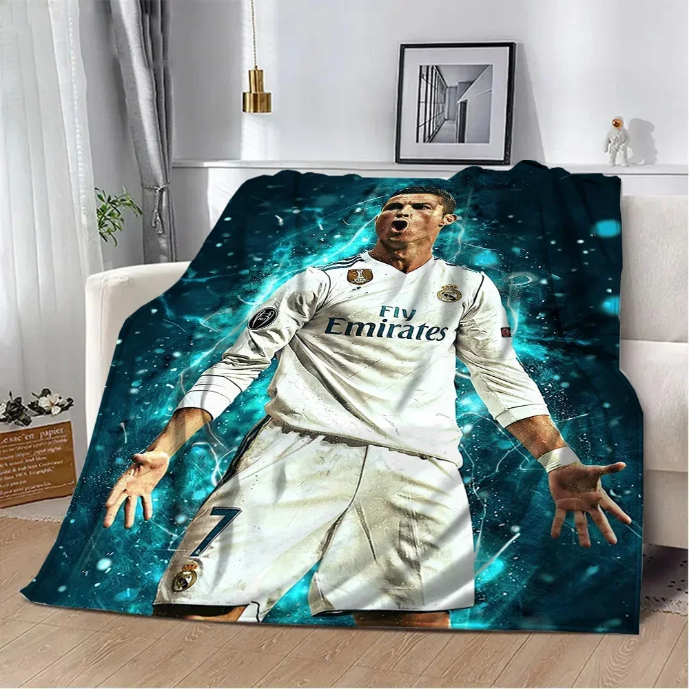 

7777Fleece Blanket Sofa Winter C-Cristiano Ronaldo Microfiber Bedding King Size Warm Bed Camping Custom Nap Fluffy Soft Blankets