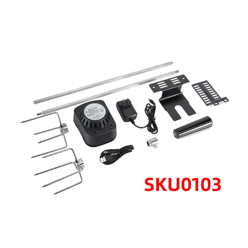 Household stainless steel electric, portable barbecue tool set supplies, accessories portable grill