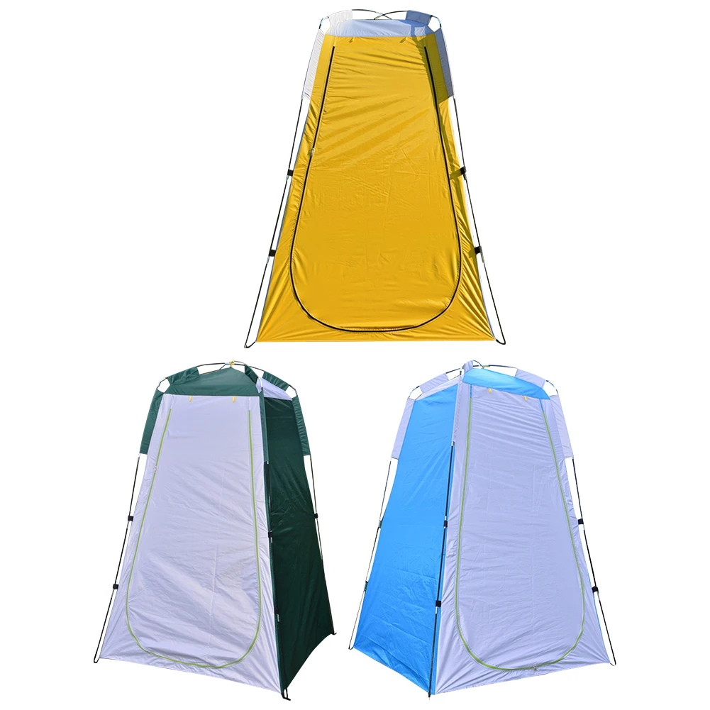 Changing Room Shelter Tent UV Protection Camping Mobile Toilet Tear-Resistant Beach Shower Toilet Tent for Outdoor Camping