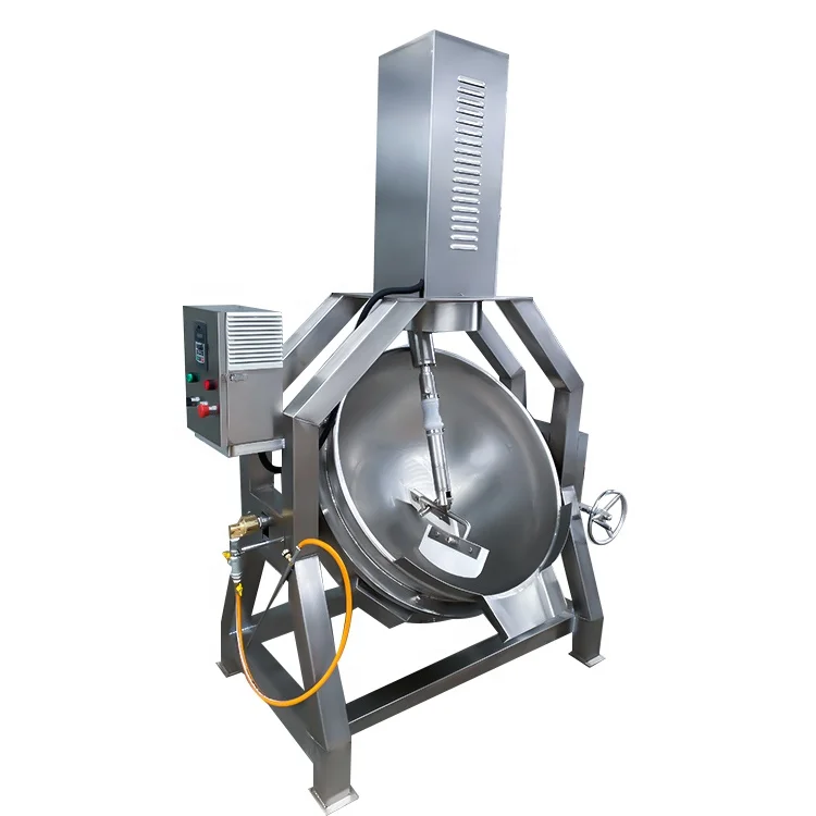 Electric Heating Planetary Stir Frying Pan Wok Pot Automatic Planetary Jacket Kettle With Mixer Cooking Pot