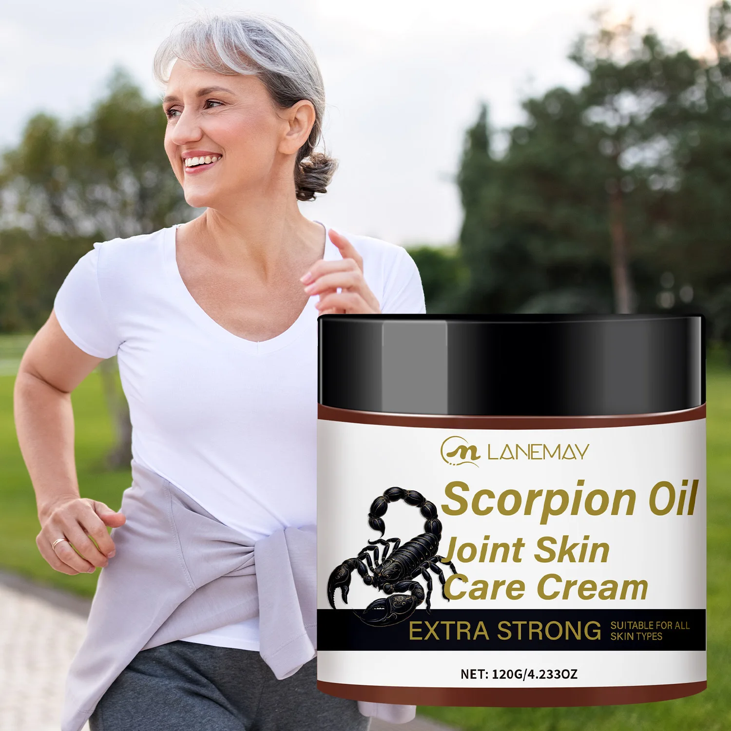 Scorpion Oil Joint Skin Care Cream - Extra Strong Formula with Natural Oils Chamomile, Athletes Elderly.