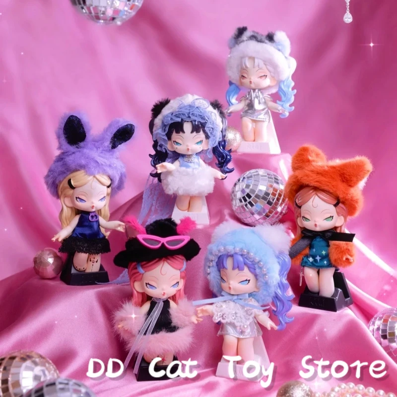 

New Original DODONAMI Midnight Disco Series Blind Box Kawaii Model Action Figure Bag Pendant Surprise Box Birthday Gift Toy