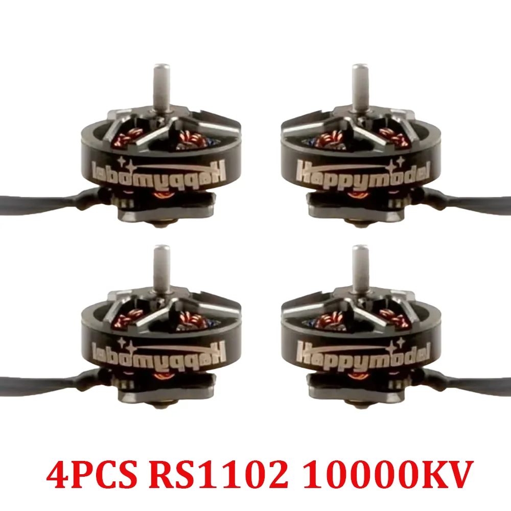 4 STKS Happymodel RS1102 1102 10000KV 13500KV 2 S Borstelloze Motor 1.5mm As voor Mobula7 O4 Micro FPV Racing Drone RC Accessoires