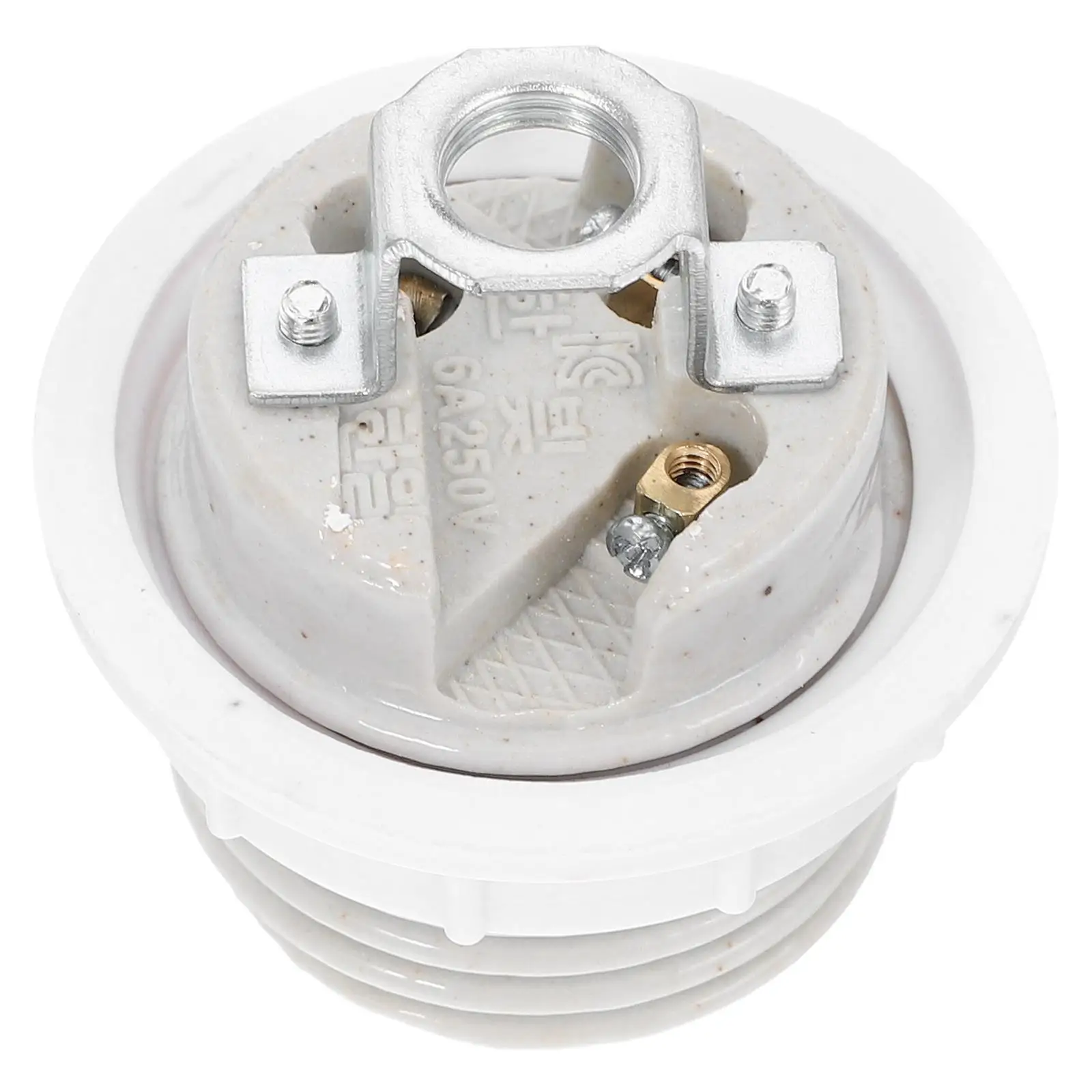 

Керамическая цоколь E27, полнорезьбовое кольцо, фарфоровый держатель лампы, высокотемпературный подвесной абажур, совместимая светодиодная лампа