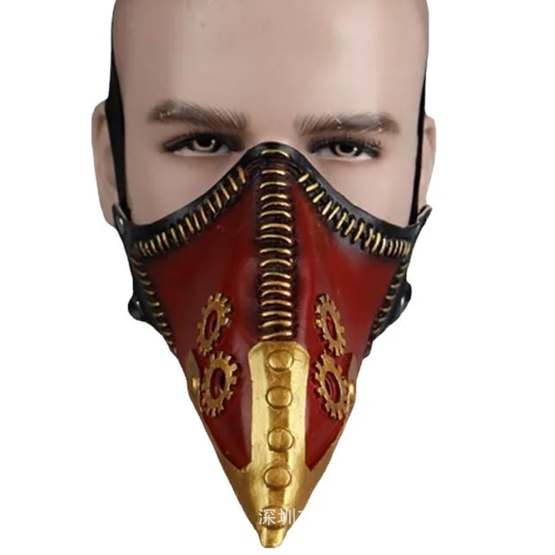 

My Hero Academia Overhaul Mask Cosplay Crow Mouth Plague Doctor Halloween Masks Steampunk Face Long Beak Gothic Crow Mouth Masks