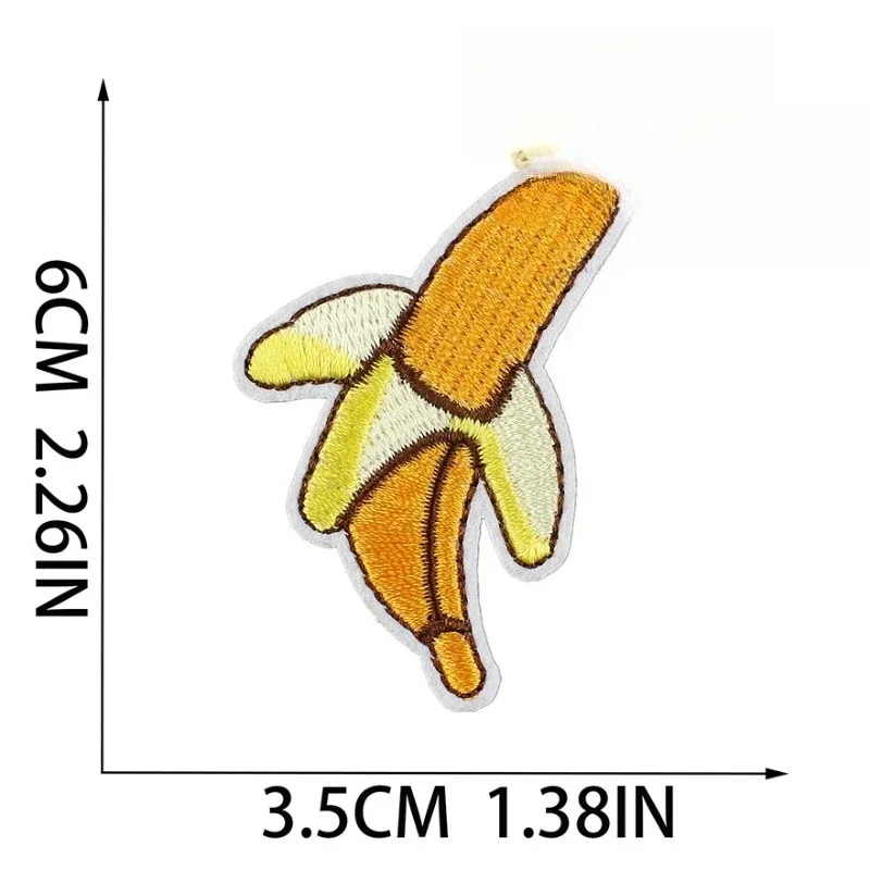 Fruit Embroidery Cloth Sticker Lollipop Patch Sticker Clothes Decoration Watermelon Embroidery Sticker Cartoon Grape Chapter Boy