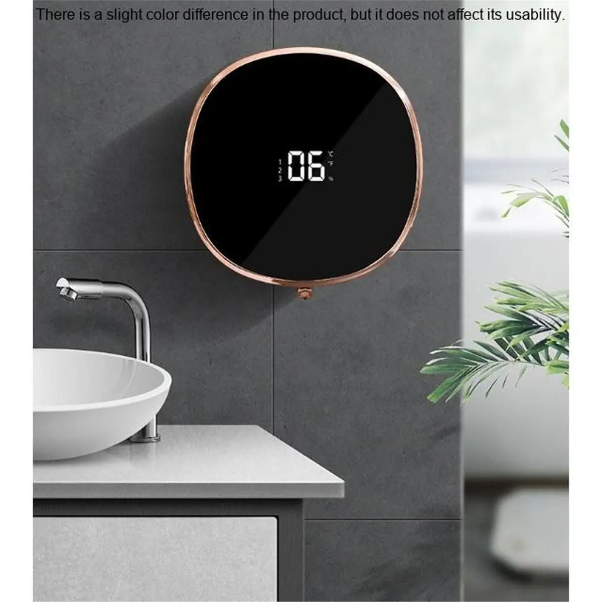 Wall-Mounted Automatic Foam Hand Sanitizers Dispenser with LED Temperature Display - Contactless Design