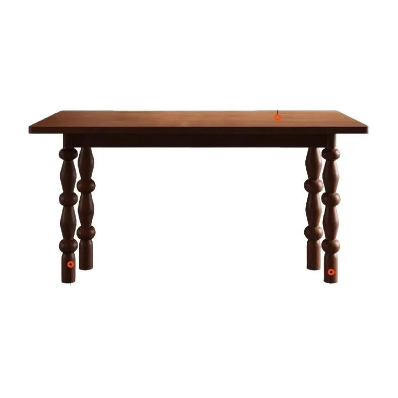 

Скандинавский простой старый стиль денег, средний антикварный обеденный стол из цельного дерева, прямоугольный обеденный стол для маленькой квартиры, французский ретро