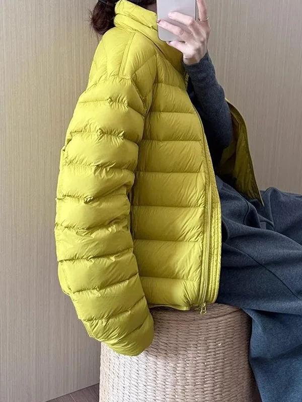 

Fashionable Casual Thickened Winter Coat Women's Cotton Padded Jacket Warm Pure Color Korean Style Versatile Spring Autumn