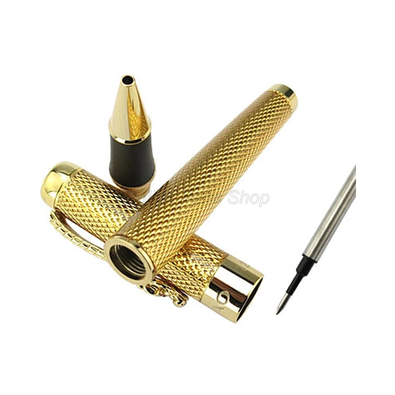 

Jinhao 1200, металлическая золотая сетчатая бочка, шариковая ручка с зажимом в виде дракона, 0,7 мм, с золотой отделкой, профессиональные офисные канцелярские принадлежности