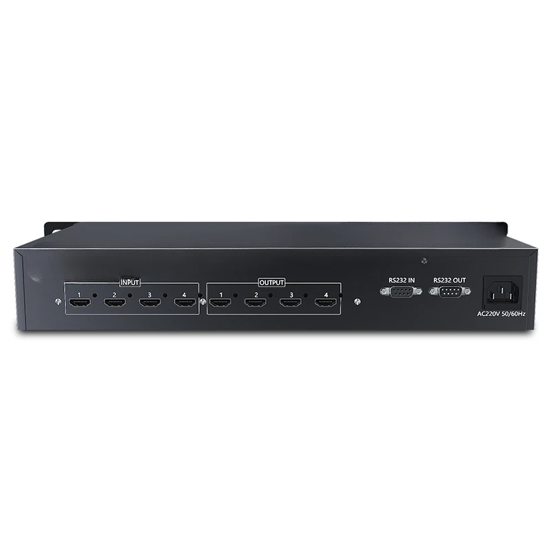 HDMI matrix switcher 4-in 4-out project 4K@60HZ Digital Audio Video Conference Switching Service Host 2.0