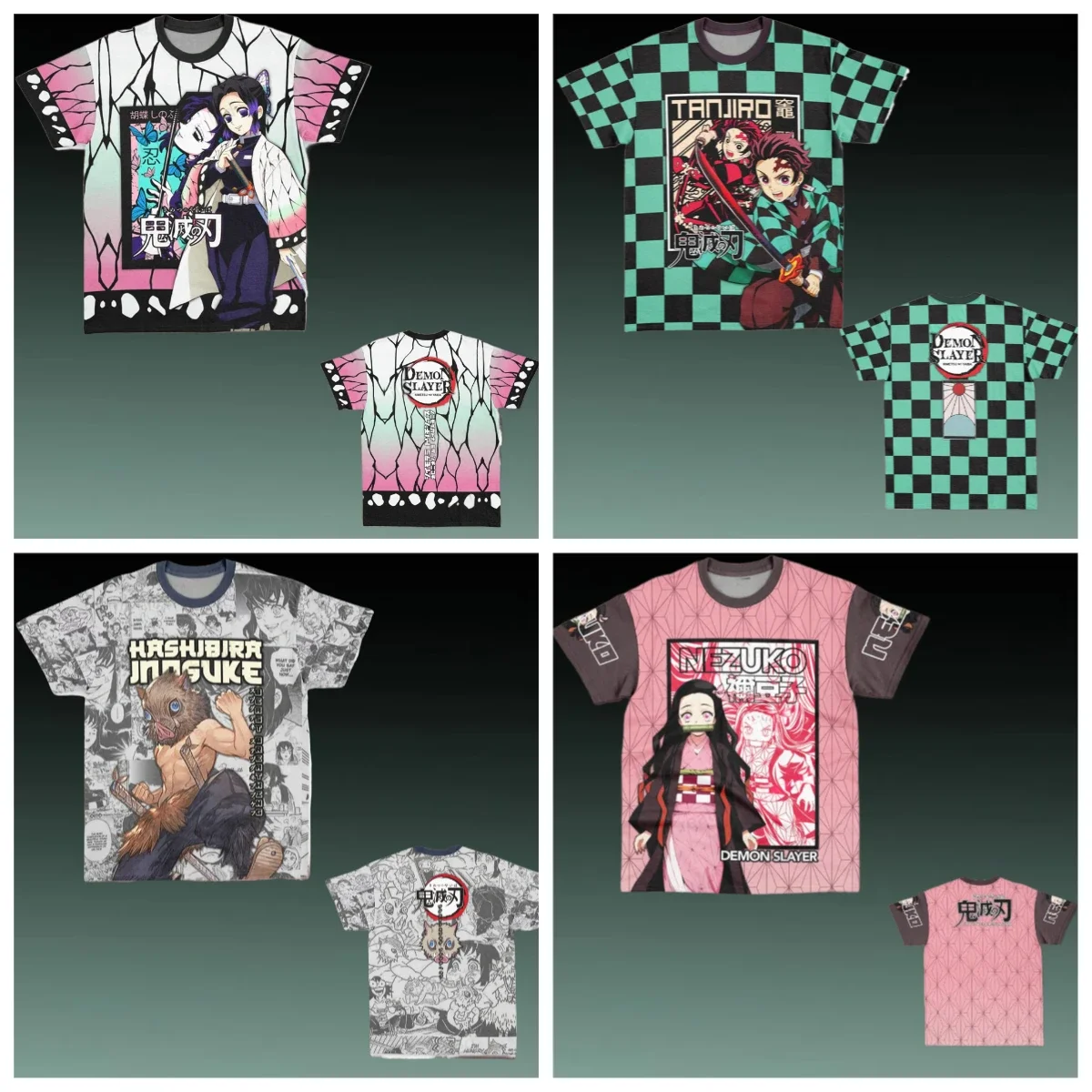 

2025 New Arriavl Summer Kamado Tanjiro Haori Demon Slayer Streetwear T-Shirt Fans Kit Special Baseball Edition Jersey Oversized