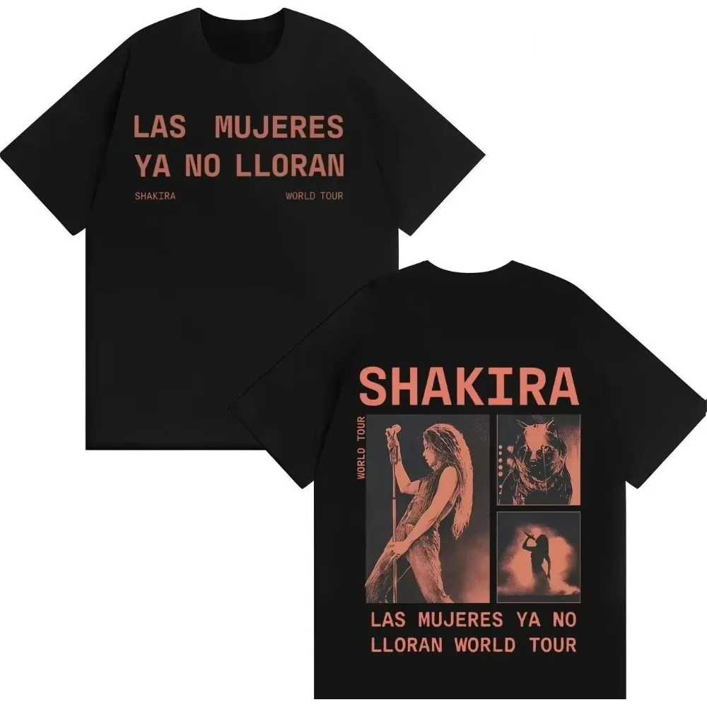 Summer 2026 Outdoor Casual  Fashion Breathable Men's Short-Sleeved T-shirt with The Theme of Colombian Latin Queen Shakira