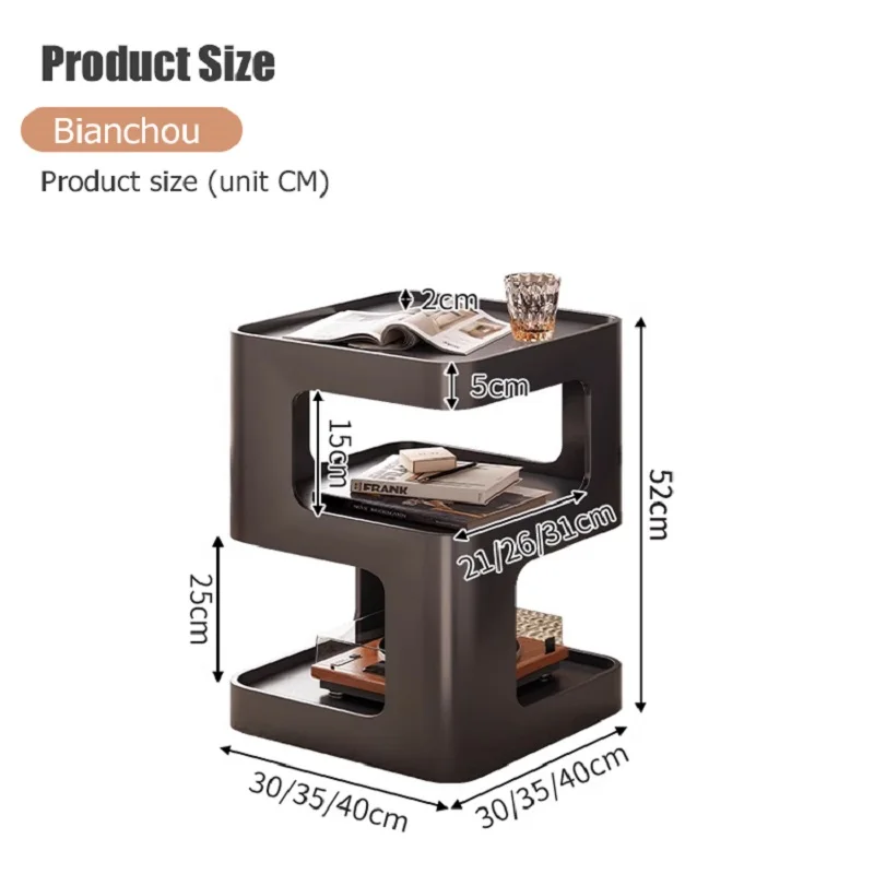 Modern Side Table Living Room Side Table Bedside Coffee Table Storage Rack Creative Living Room Small Table Corner Table