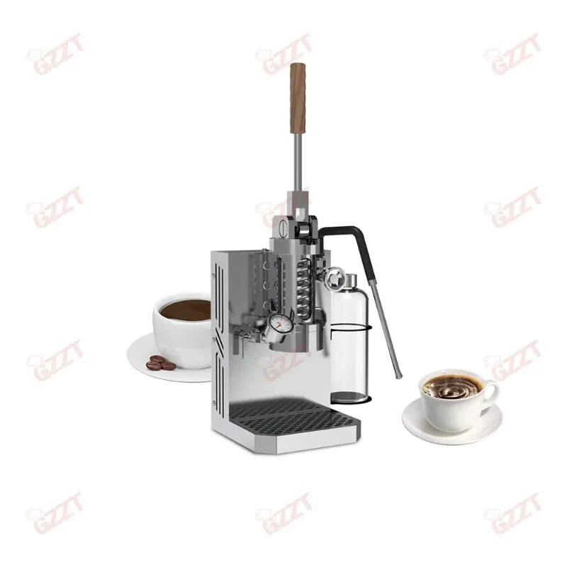 

Wall Mounted Electric Heating 58mm Hand Press Variable Pressure Espresso Coffee Maker With 1L Water Boiler