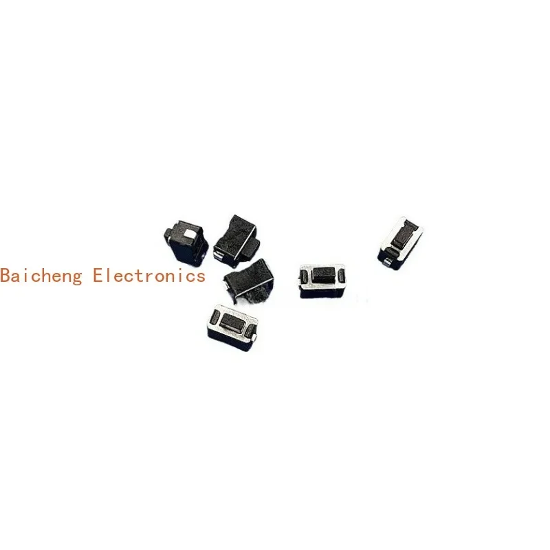 100PCS 3.5 * 6 * 5 touch patch 2-pin black button switch with internal patch U-shaped foot
