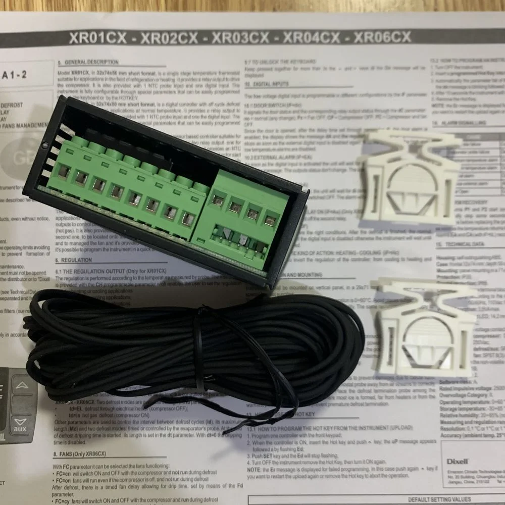 Dixell XR06CX Nowy elektroniczny regulator temperatury Elf Termostat do przechowywania na zimno Regulator temperatury lodówki