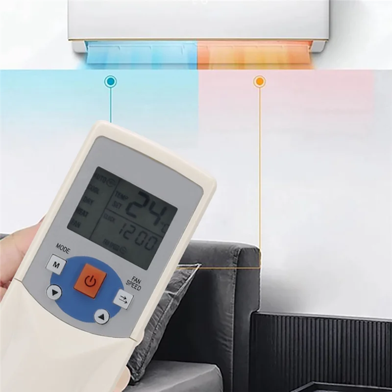 【Prix Goutte! !】 Télécommande de climatiseur pour climatiseur Midea R05/BGE RM05/BG(T) support E-A R05/BGCE