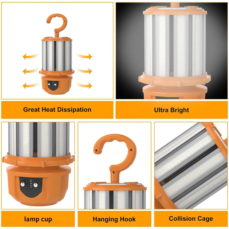 5 Years Warranty Temporary Construction Lights Ip65 Rating Waterproof 50w Ce High Lumen Led Work Lights