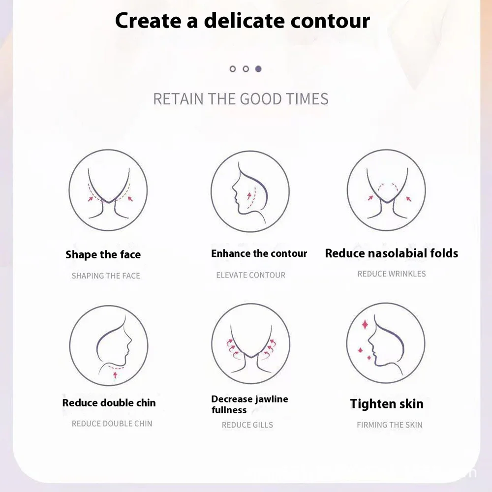V الوجه المشكل رفع مدلك مزدوجة الذقن الخد التخسيس ضمادة الخامس المشكل رفع قناع المضادة للتجاعيد أداة العناية بالبشرة رفع حزام #6