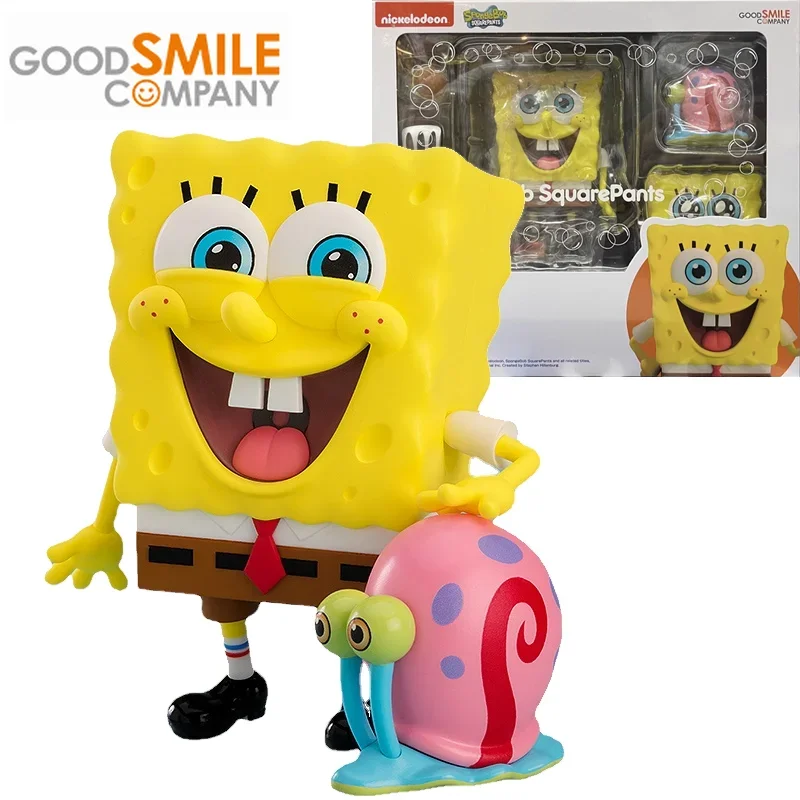 Good Smile GSC Original Nendoroid  SpongeBob Gary the Snail Anime Action Figure Toys For Boys Girls Kids Children Birthday Gifts