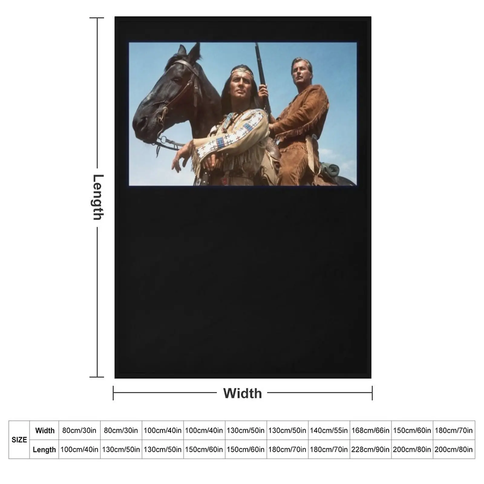 winnetou and old shatterhand Classic T-Shirt Throw Blanket heavy to sleep Soft Summer Beddings Softest Blankets