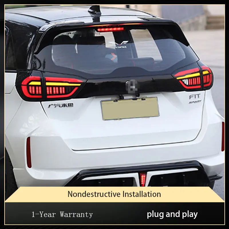 

Car Lights for Honda Fit GK5 2021-2023 LED Auto Taillights Upgrade High Configure Design Running Tail Lamp Accessories