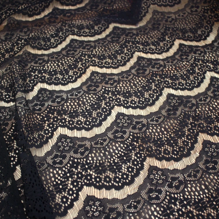 Width 150CM Handmade DIY Clothing Dress Accessories Single Non-elastic Eyelash Fabric Lace Fabric