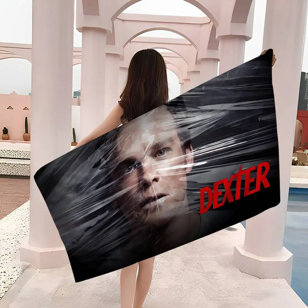 

Классическое пляжное полотенце Horror TV D-Dexter, красочные банные полотенца для девочек, быстросохнущее, из микрофибры, без песка, для пляжа, йоги, спа, тренажерного зала