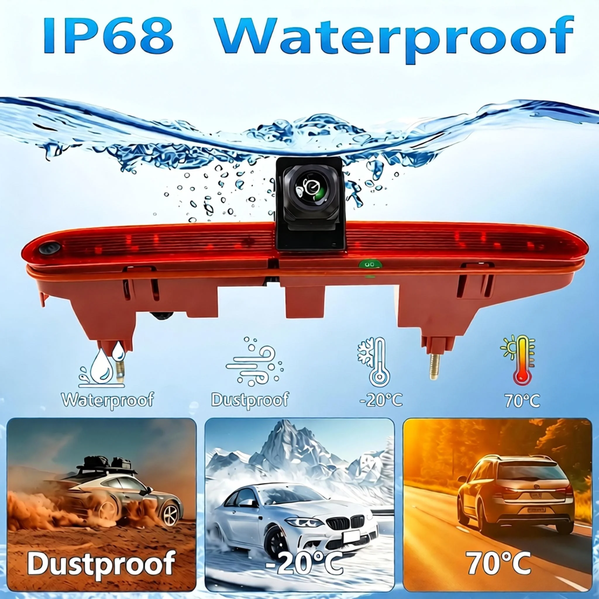 Parking Reverse AHD 1080P/CVBS Car Brake Light Camera For Citroen Berlingo Peugeot Partner II 2008‑2016 Toyota Rear View CAM