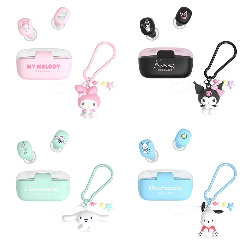 

Симпатичные Bluetooth наушники Sanrio Kuromi My Melody Cinnamoroll, наушники-вкладыши с шумоподавлением, стереонаушники с персонажами, подарок для студентов