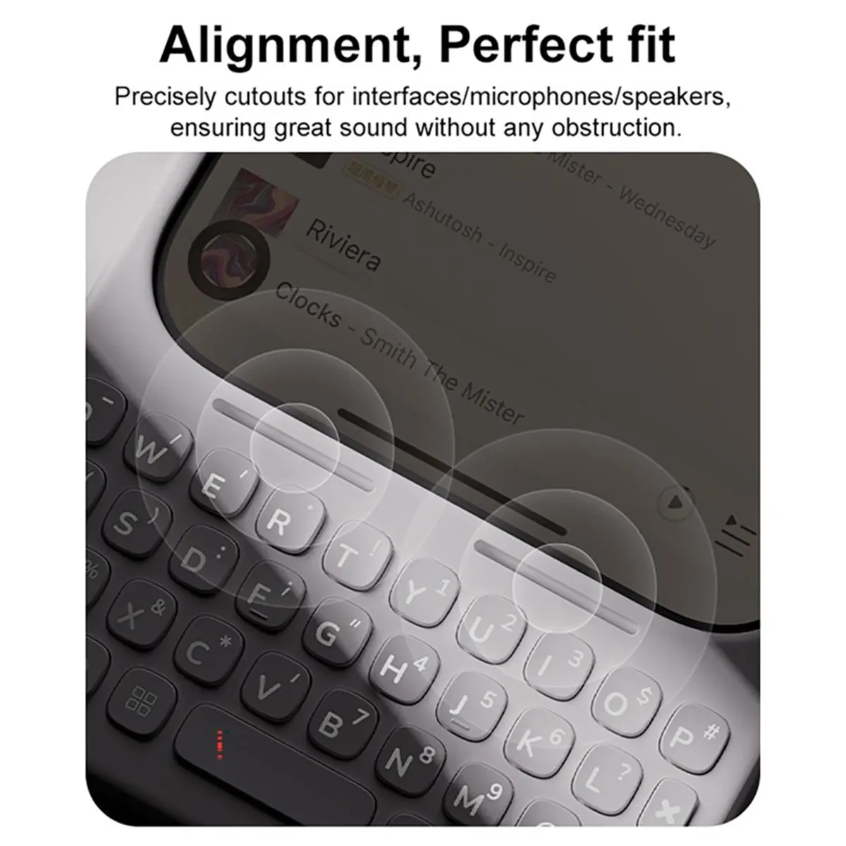 Mobile Phone Case with Keyboard Magnetic-Attachment External Keyboard Phone Case for 17 Pro Max
