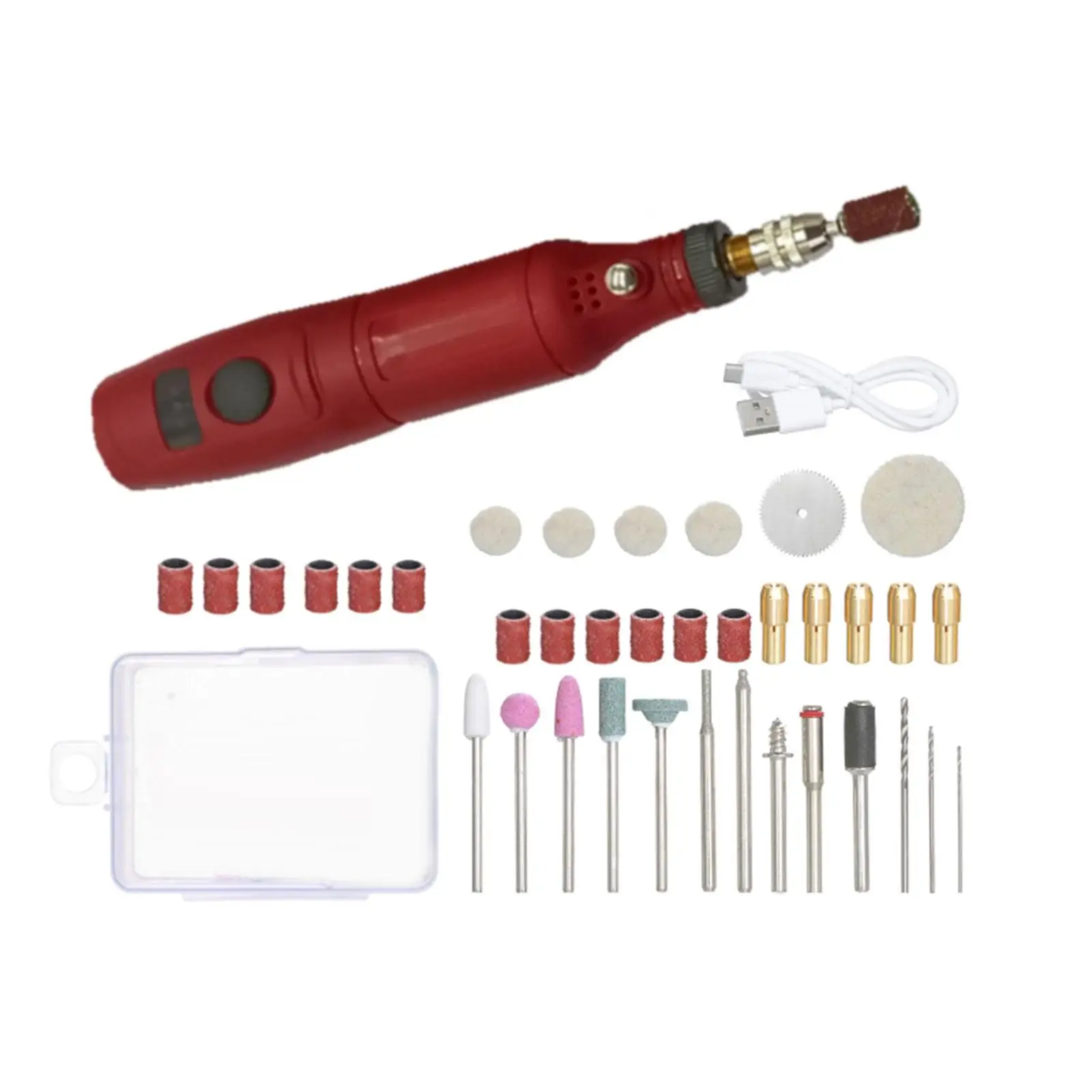 Cordless Rotary Tool 3 Speeds Engraving Pen Overload Protection Multipurpose 3.7V Power Rotary Tool for Sanding Etching
