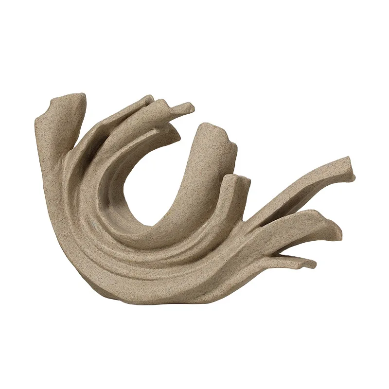 

Minimalist abstract sandstone spray resin ornament office exhibition hall TV cabinet desktop crafts