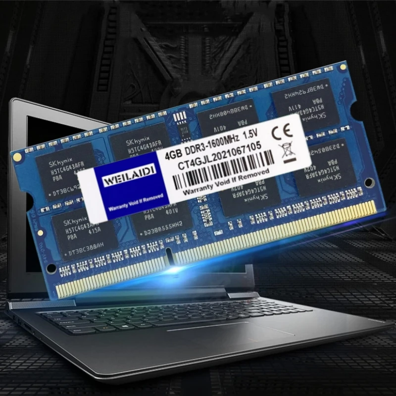 DDR3แรม4GB 8GB 1066 1333 1600MHz SODIMM DDR3L หน่วยความจำ PC3L-12800s 204Pin 1.35V/1.5V CL11 Non-ECC Unbuffered สำหรับโน้ตบุ๊คแล็ปท็อป