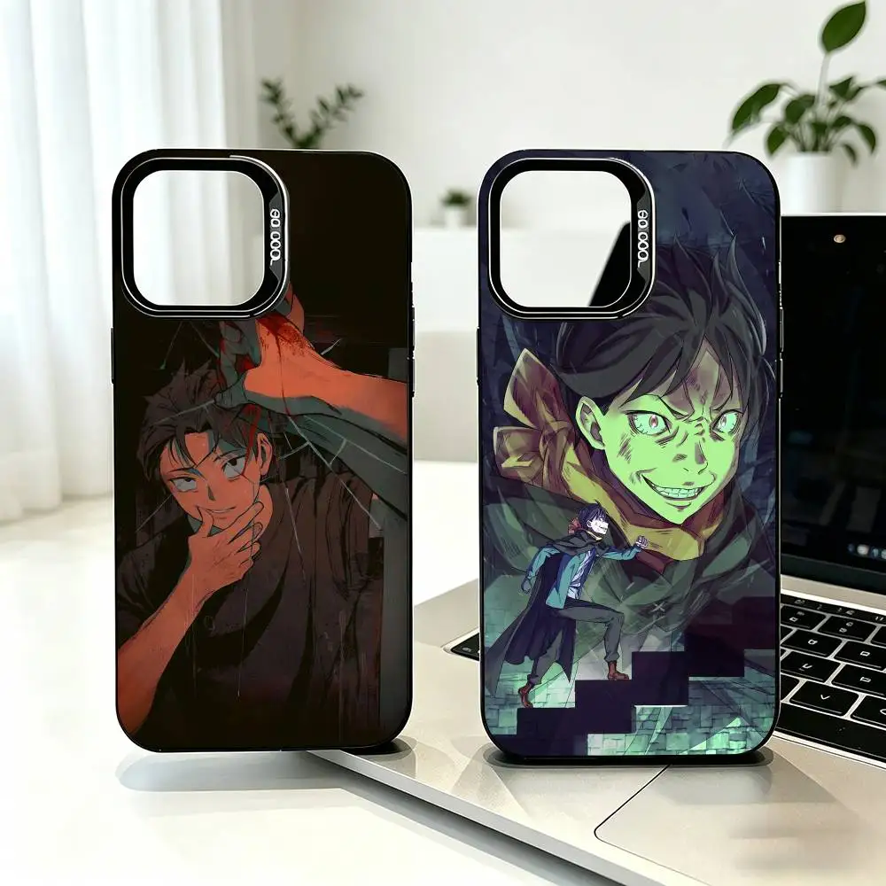 

Anime Re Z-Zero Natsuki Subaru Phone Case For iPhone 17,16,15,14,13,12,11 Plus,Pro Max,XS,Colored Silver Plated Inside Cover
