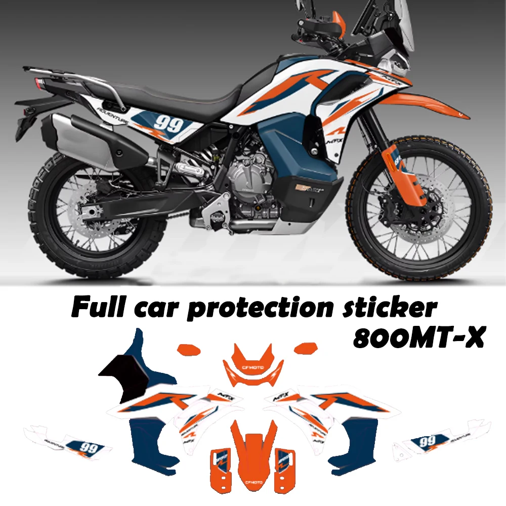 

Наклейка 800 MTX, покрытая на автомобиль, наклейки с принтом для мотоцикла CFMOTO 800 MTX 800MT-X, устойчивая к царапинам, модификационная наклейка