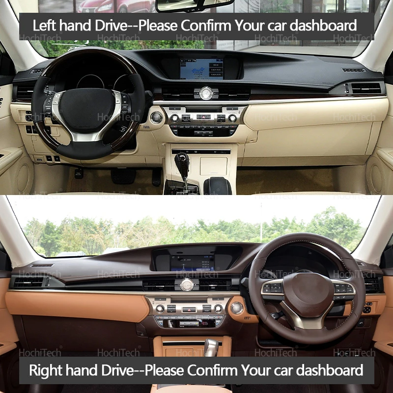 Dashboard Cover Avoid Light Pad Instrument Platform Cover Mat Carpet for Lexus ES ES350 ES300h XV60 Sixth Generation 2013-2018