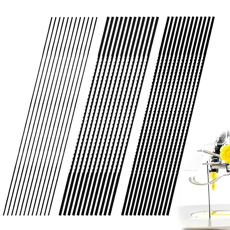 ABRW-Set di lame per sega da 5 pollici robuste (36 pezzi) - Kit di lame per sega a scorrimento con estremità semplice 30TPI, 12 TPI, 10TPI Seghe da taglio per legno