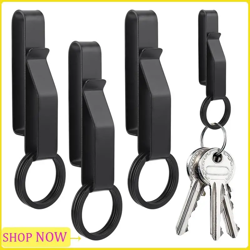 

Especial 4Pcs Stainless Steel Belt Hook Carabiner Kit Car Keychain Belt Hanger Bottle Hook Hook Camp Water Holder Outdoor EDC To