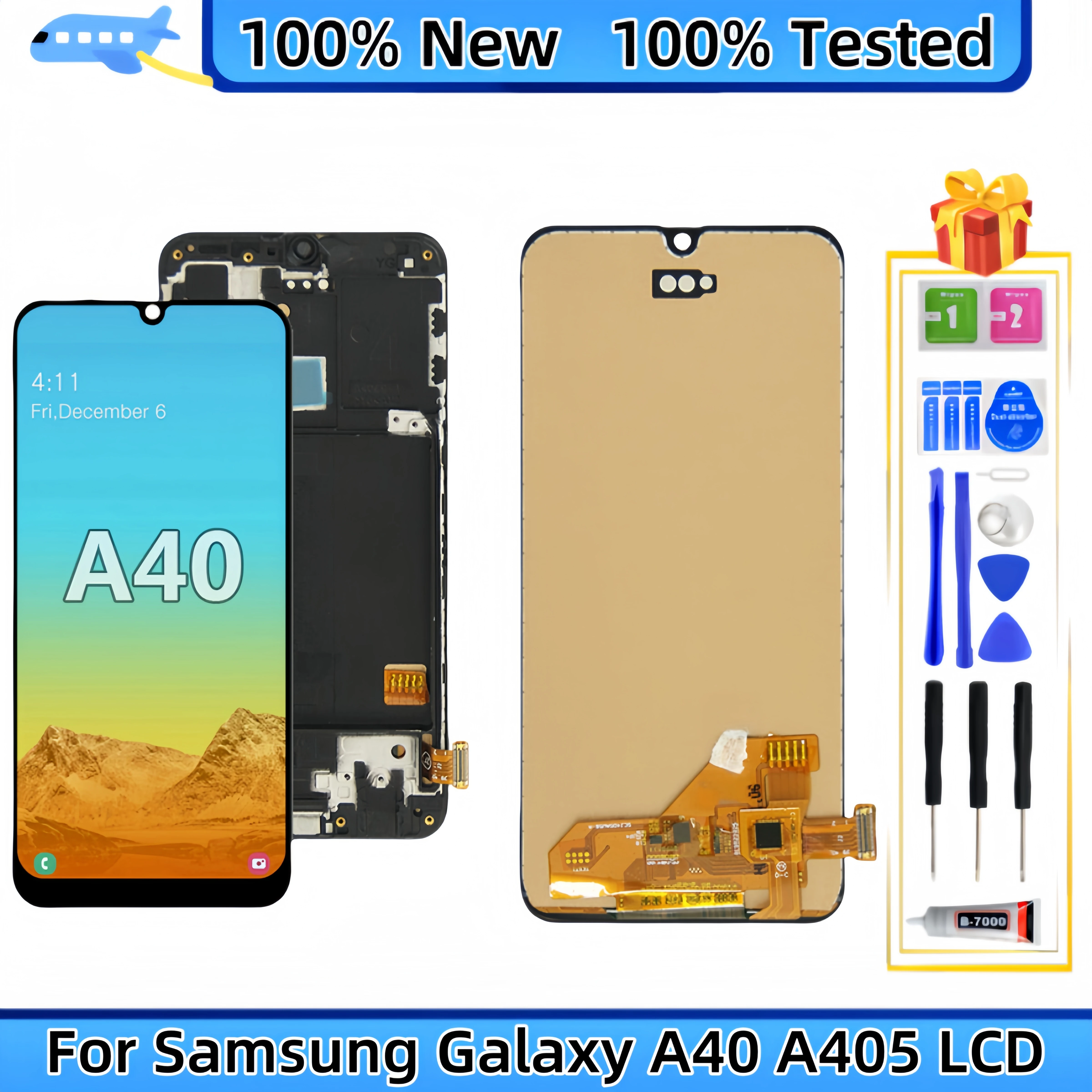 

For Samsung Galaxy A40 A405 SM-A405F SM-A405FN SM-A405FM LCD Display Touch Screen Digitizer Assembly Replacement